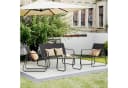 Bealife Gartenlounge-Set 4er Set 1 Tisch 1 Doppelstuhl 2 Einzelstühle Bild 4