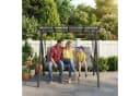 Bealife Hollywoodschaukel Gartenschaukel Grau mit Liegefunktion 3-Sitzer Bild 3