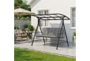 Bealife Hollywoodschaukel Gartenschaukel Grau mit Liegefunktion 3-Sitzer Bild 5