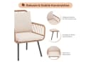 JOIVI Balkonset Bistro Rattan Beige Bild 3