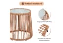 JOIVI Balkonset Bistro Rattan Beige Bild 4
