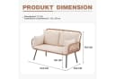 JOIVI Gartensofa Garten Loveseat Rattan Bild 4