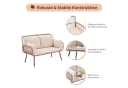 JOIVI Gartensofa Garten Loveseat Rattan Bild 5