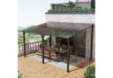 JOIVI Pergola 3x4m Terrassenüberdachung Carport mit Sonnendach Bild 2