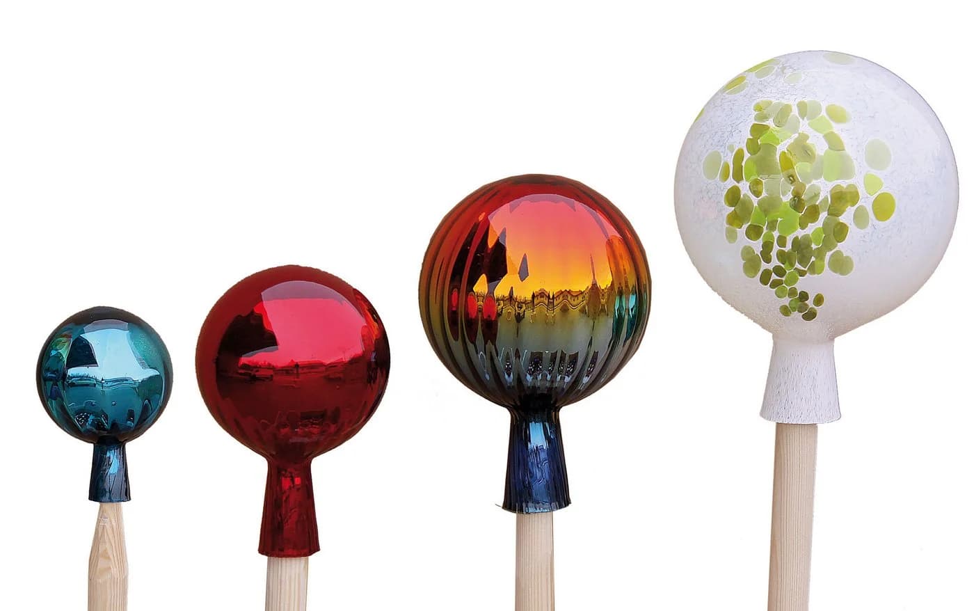 Holzwaren Wasmer Rosenkugel Premium Glas Gartenkugel Handgefertigt