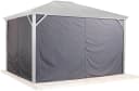 Sojag Pavillon Verona 10x10 Seitenteil Grau Polyester Bild 2