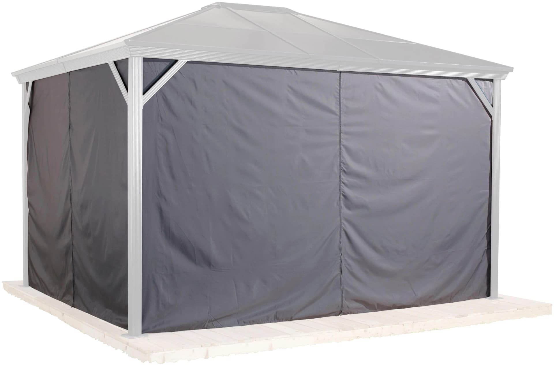 Sojag Pavillon Verona 10x10 Seitenteil Grau Polyester - Bild 2