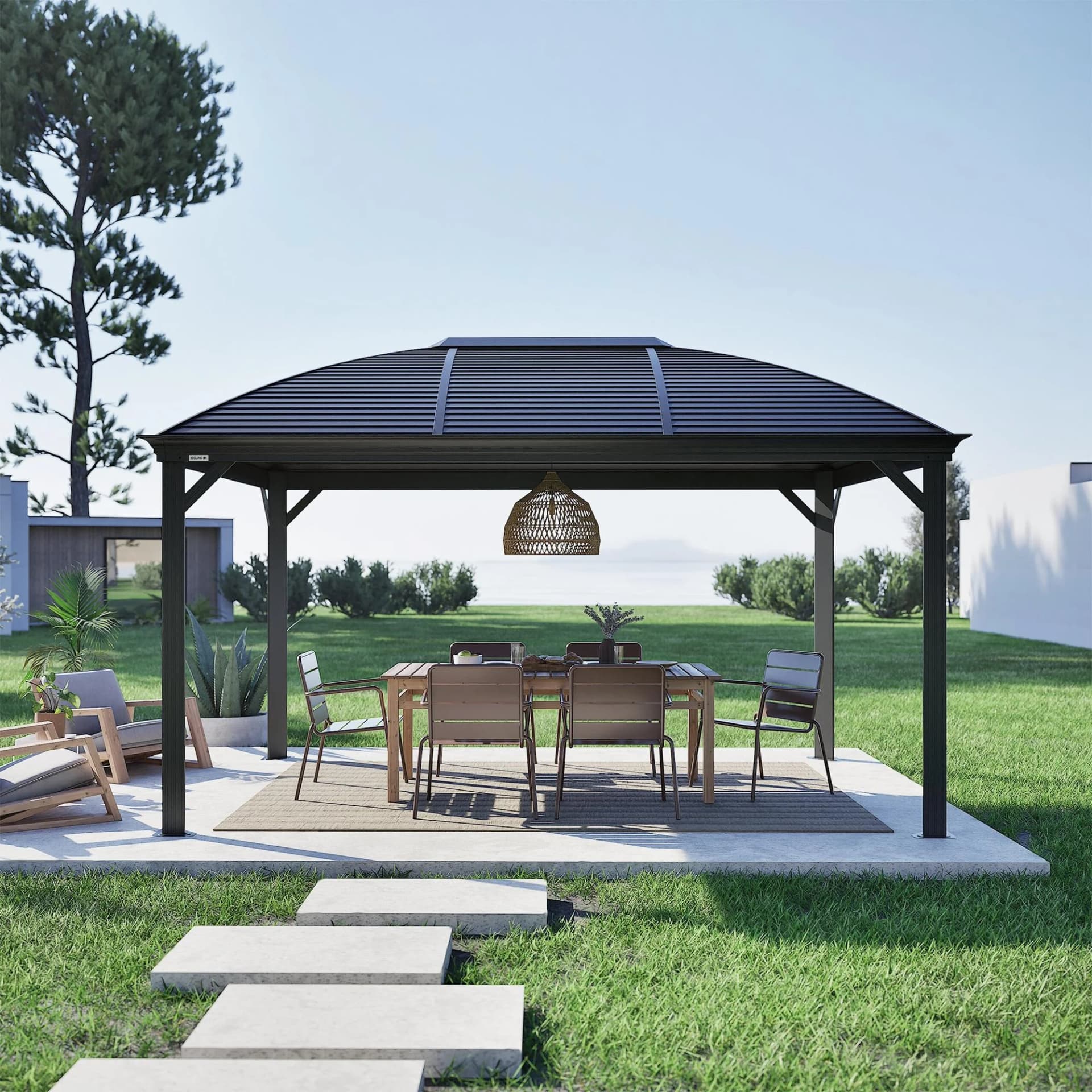Sojag Pavillon Moreno 10x14 Moderner Gartenpavillon mit robustem Dach - Bild 2
