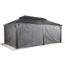 Pavillonseitenteil SOJAG passend zu Messina 12 x 20, dunkelgrau, Polyester Bild 1
