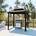 Sojag Pavillon Messina 6x8 BBQ Grillpavillon Aluminium Stahl Bild 2