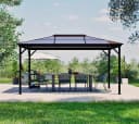 Pavillon SOJAG Verona 10x14 Grau Aluminium Polycarbonat Bild 2