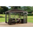 SOJAG Castel 10x12 Pavillon Braun Aluminium Bild 1