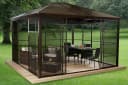 Sojag Pavillon Castel 12x14 Modern Aluminium Gartenlaube Bild 2