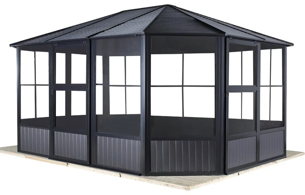 Pavillon SOJAG Charleston 12x12 Anthrazit Aluminium - Bild 2