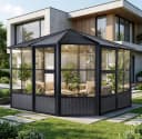 Pavillon SOJAG Charleston 12x12 Anthrazit Aluminium Bild 3