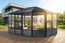 SOJAG Charleston 12x15 Pavillon Anthrazit Aluminium Stahlblech Bild 3