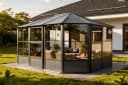 SOJAG Charleston 12x15 Pavillon Anthrazit Aluminium Stahlblech Bild 4