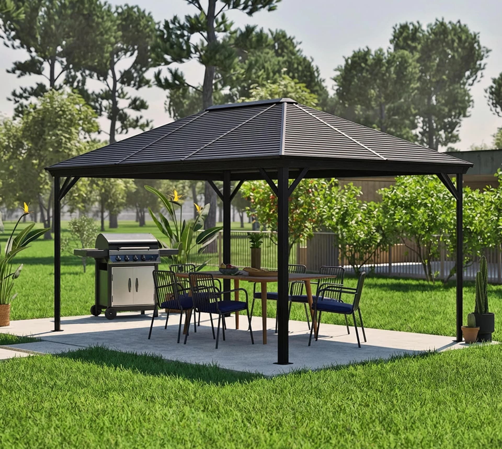 Pavillon SOJAG Ventura Grau 423x260x296 cm - Bild 2