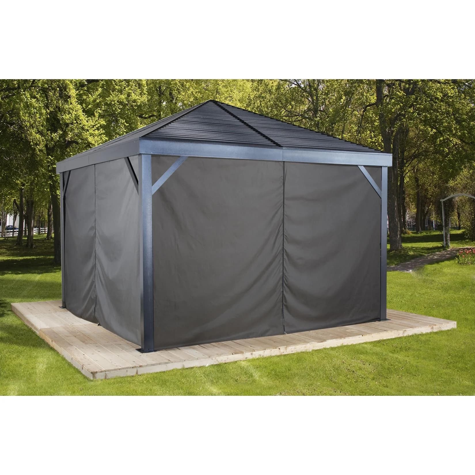 Pavillonseitenteil SOJAG South Beach 12x12 Grau Polyester