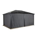 Sojag Pavillon Seitenteil Meridien Grau 4-tlg. Polyester Bild 1