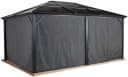 Sojag Pavillon Seitenteil Meridien Grau 4-tlg. Polyester Bild 2