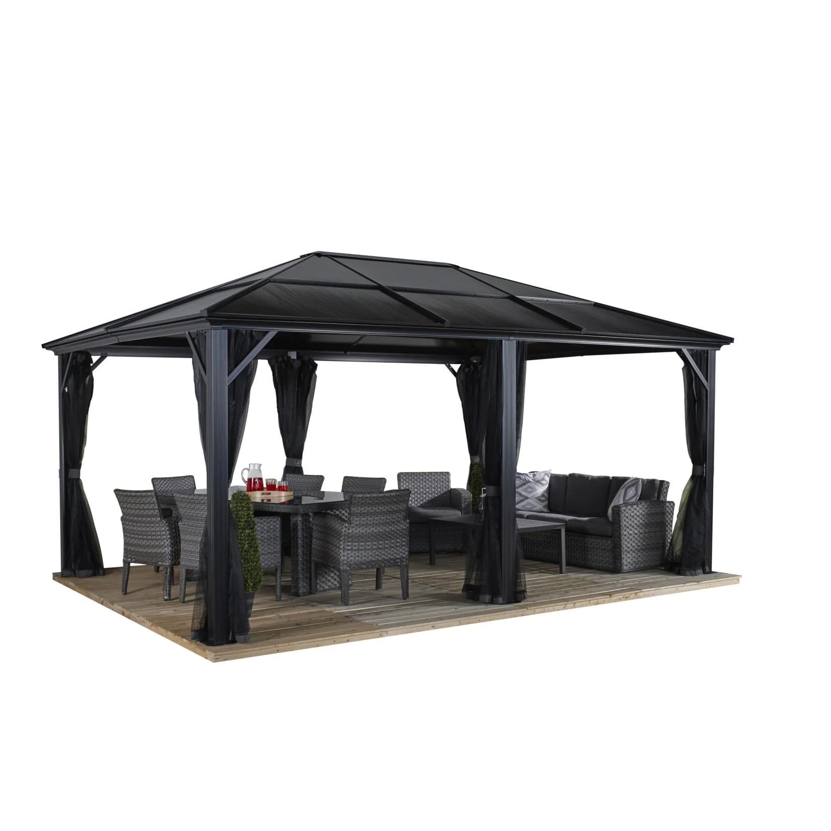 Sojag Pavillon Meridien Aluminium HardTop Modern