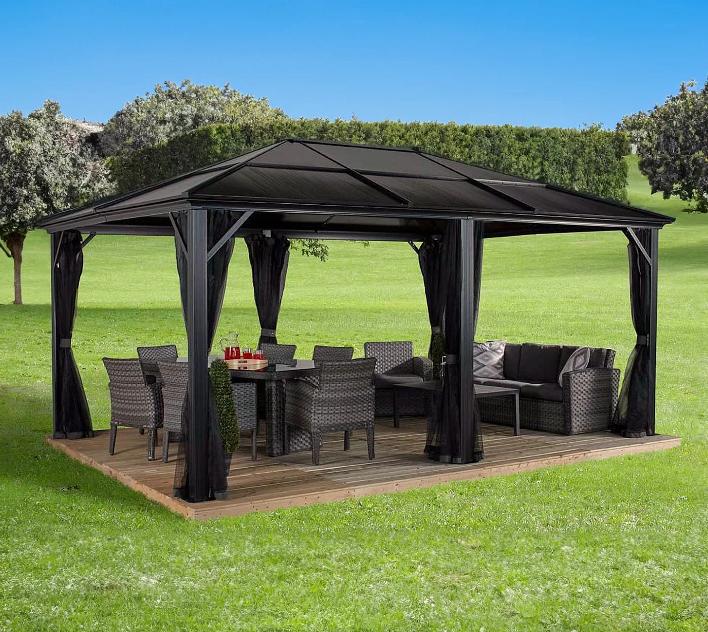 Sojag Pavillon Meridien Aluminium HardTop Modern - Bild 2
