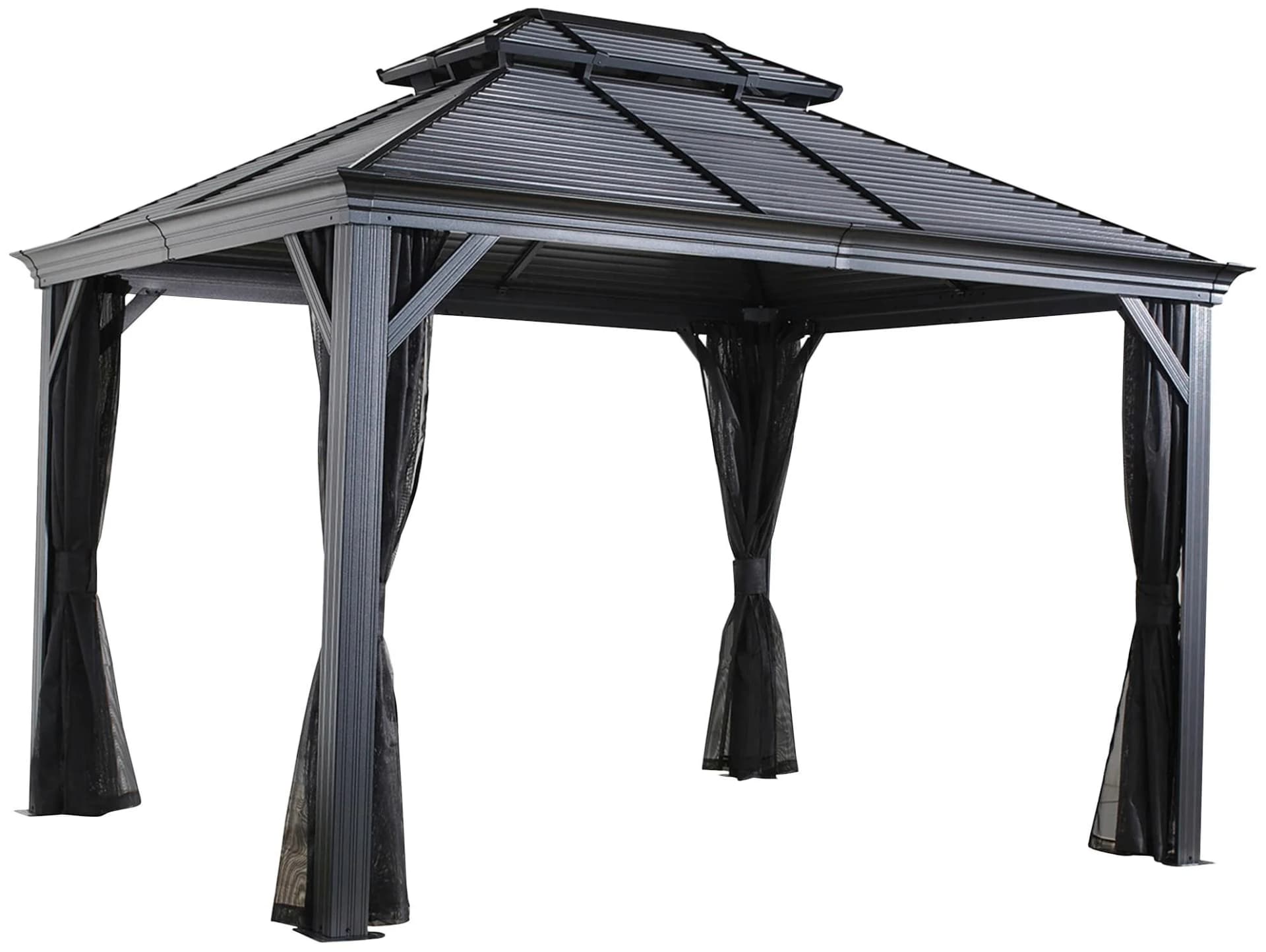 SOJAG Canada Aluminium Pavillon »Mykonos« 10x14 Grau - Bild 2