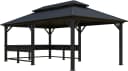 Sojag Pavillon Bondi 1220 Schwarz mit Stahldach Bild 2