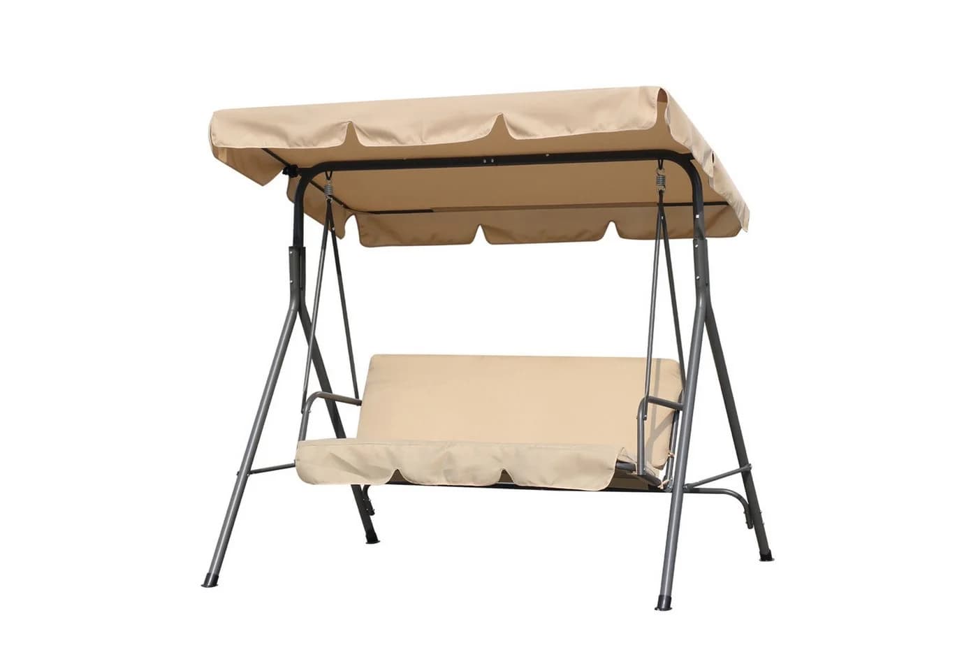 Angel Living Hollywoodschaukel 3-Sitzer Beige Aluminium - Bild 2