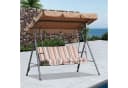 Angel Living Hollywoodschaukel 3-Sitzer Kaki mit Sonnendach Bild 1