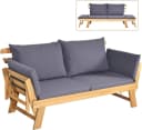COSTWAY Gartenbank 4-in-1 XXL mit Liegefunktion Bild 2