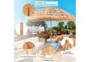 COSTWAY Sonnenschirm Marktschirm Tiki-Stil mit Druckknopf Bild 1