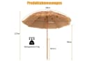 COSTWAY Sonnenschirm Marktschirm Tiki-Stil mit Druckknopf Bild 4