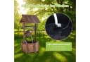 COSTWAY Gartenbrunnen Tannenholz Braun mit Pumpe Bild 3
