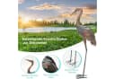 KOMFOTTEU Gartenfigur Gartendeko 2er Set 2 St Metall Kunstskulptur Braun Bild 1