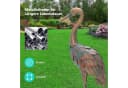 KOMFOTTEU Gartenfigur Gartendeko 2er Set 2 St Metall Kunstskulptur Braun Bild 3