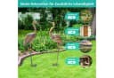 KOMFOTTEU Gartenfigur Gartendeko 2er Set 2 St Metall Kunstskulptur Braun Bild 5