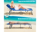 KOMFOTTEU Multifunktionsliege Faltbarer Strandliege 5-fach Verstellbar Bild 1