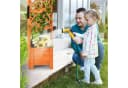 COSTWAY Blumenkasten mit Rankgitter & Drainageloch - Hochbeet 54,5x52x180 cm Bild 1