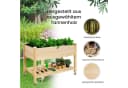 KOMFOTTEU Hochbeet Gartenbeet mit Rollen Bild 1