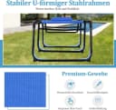 KOMFOTTEU Klappbare Campingliege Blau Wasserdicht Liegestuhl Bild 4