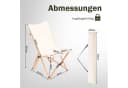 Klappstuhl aus Bambus und Canvas für Garten und Outdoor Bild 1
