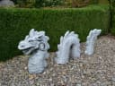 gartendekoparadies.de Gartenfigur Statue Loch Ness Nessi Grau Stein Bild 3