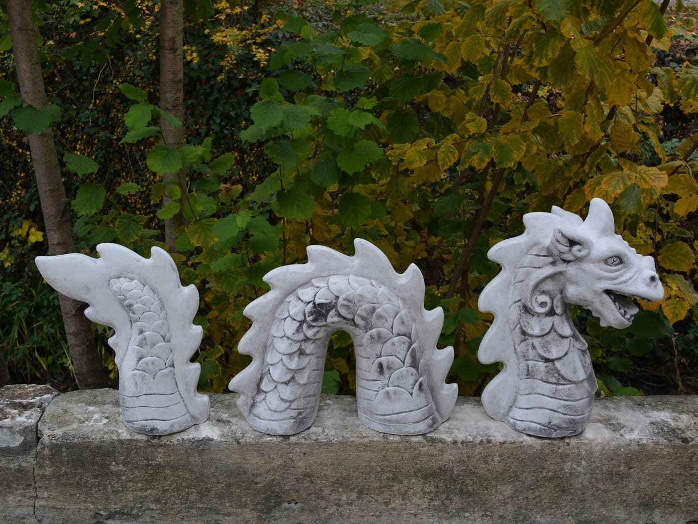 gartendekoparadies.de Gartenfigur Statue Loch Ness Nessi Grau Stein - Bild 5