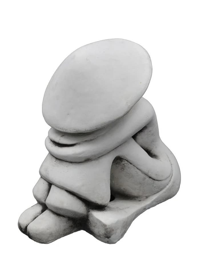 gartendekoparadies.de Gartenfigur Statue Chinesischer Bauer Steinfigur