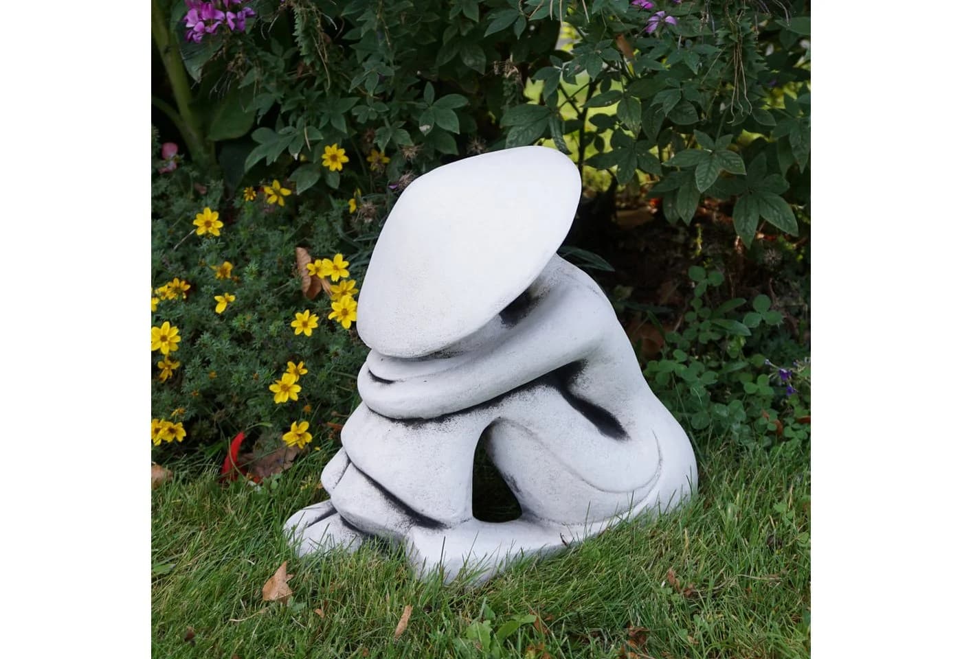 gartendekoparadies.de Gartenfigur Statue Chinesischer Bauer Steinfigur - Bild 2
