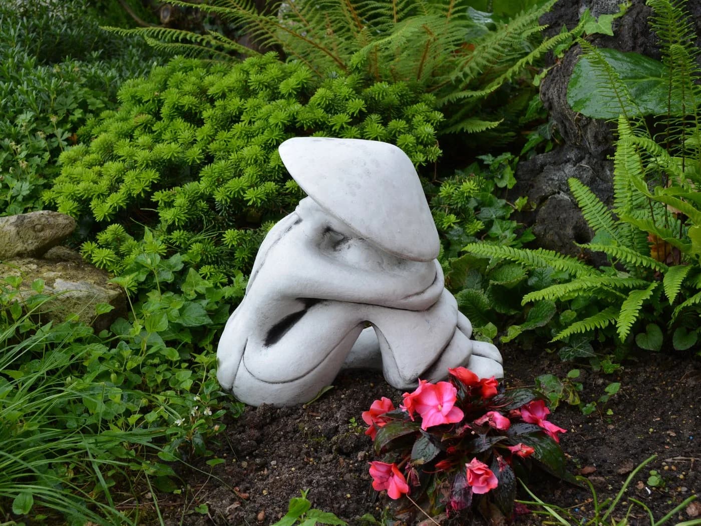 gartendekoparadies.de Gartenfigur Statue Chinesischer Bauer Steinfigur - Bild 3