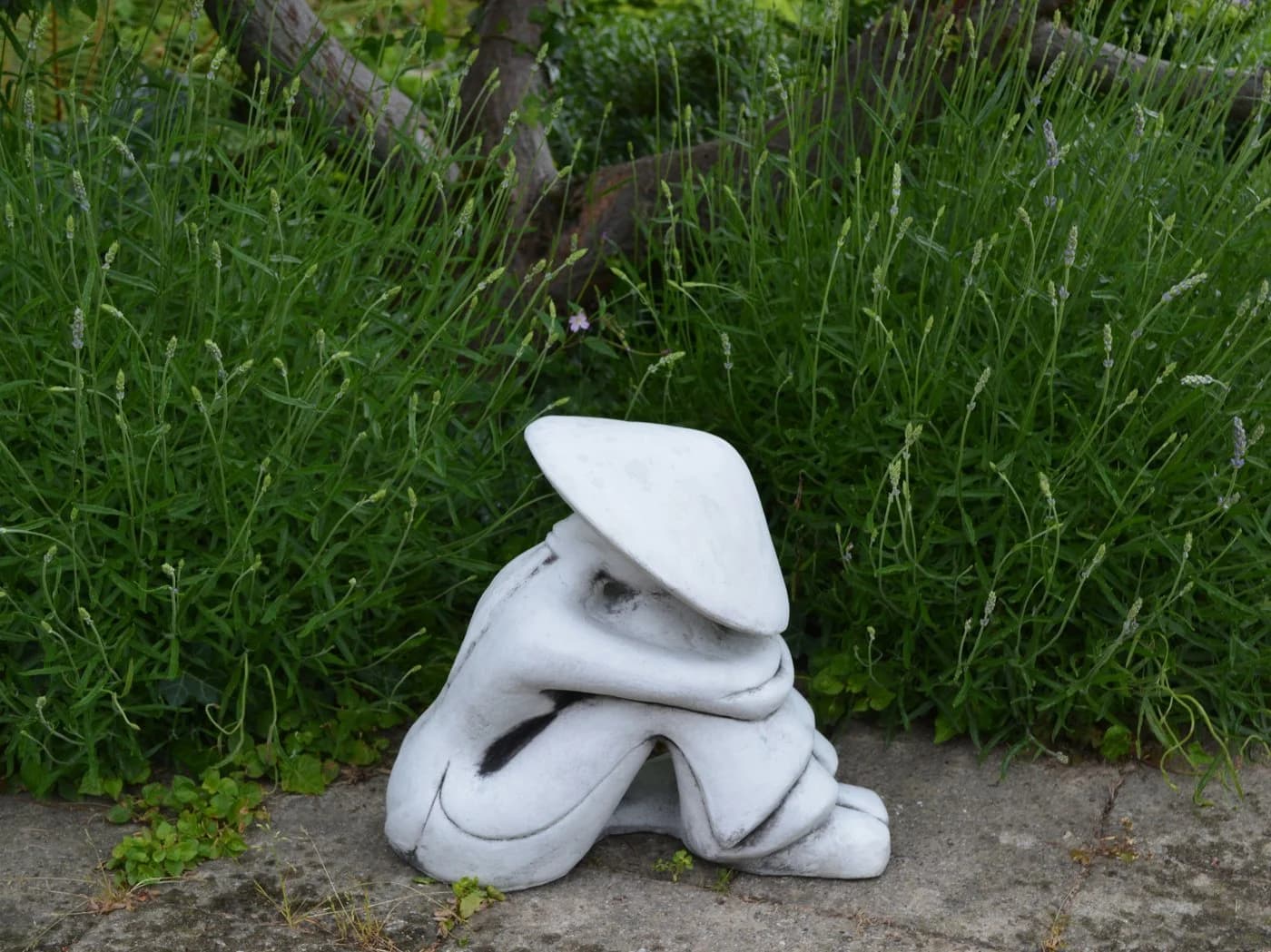 gartendekoparadies.de Gartenfigur Statue Chinesischer Bauer Steinfigur - Bild 4