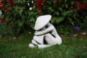 gartendekoparadies.de Gartenfigur Statue Chinesischer Bauer Steinfigur Bild 5